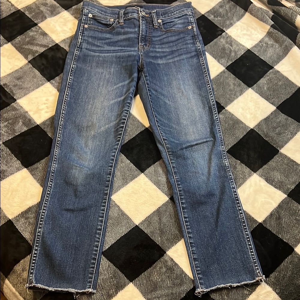 J. Crew Medium Blue Vintage Straight Leg Jeans Classic Denim size 26